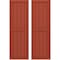 Ekena Millwork Americraft 5-Board Exterior Wood 2 Equal Panel Framed Board-n-Batten Shutters, ARW101BF518X75CLH, PR ARW101BF518X75CLH - alternate 1